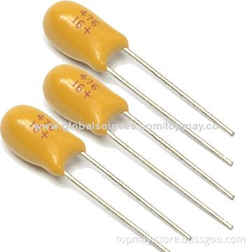 Radial Tantalum Capacitor with Low Current Leakage, Suitable for Military and Computer Applications